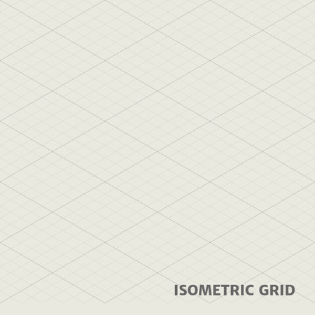 Isometric grid for graphic works. They can connect each other for a bigger frame.のイラスト素材