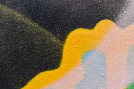 Abstract art spray on the wall