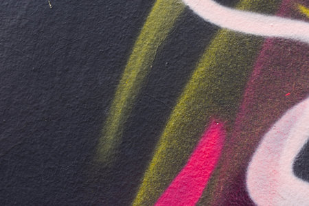 Abstract art spray on the wall