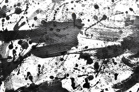 Background splash black on paper. Creative abstract art from ink and watercolor.の写真素材