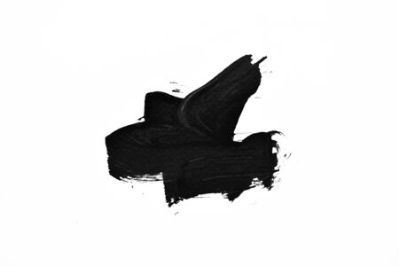 Background splash black on paper. Creative abstract art from ink and watercolor.の写真素材