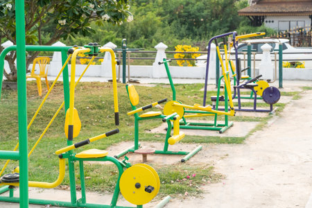 equipment for exercising at public area.