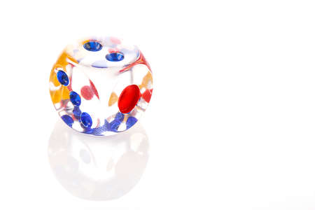 Crystal dice with number twoの写真素材