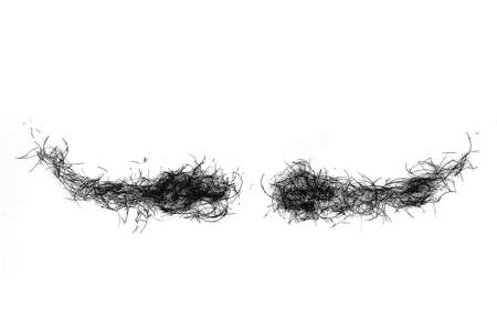 Close Up of cuted beard and mustacheの写真素材