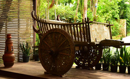 Amazing Traditional of Thai culture Wagon Cartの写真素材