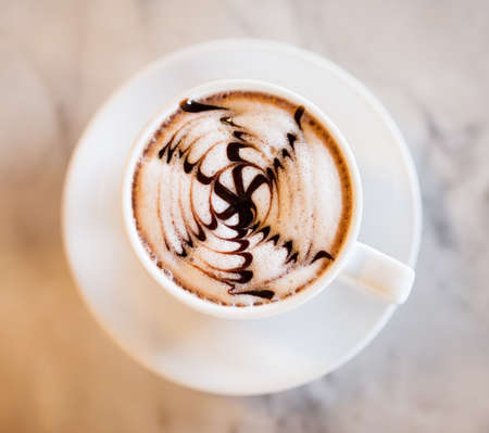 Hot chocolate cocoaの写真素材