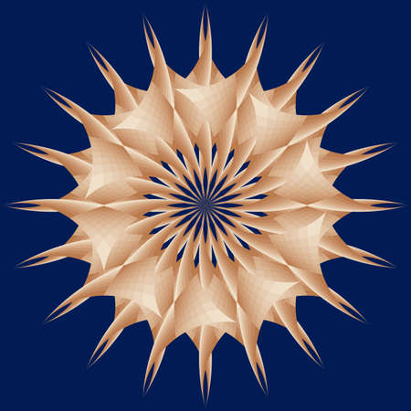 decorative star like stylized urchin in seaのイラスト素材