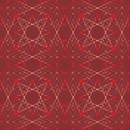 line ornament on brown backgroundのイラスト素材