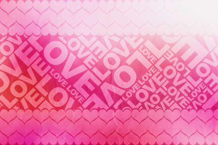Love Valentine typographic textureの写真素材