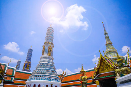 Wat Phra Kaew  temple in the Thailandのeditorial素材