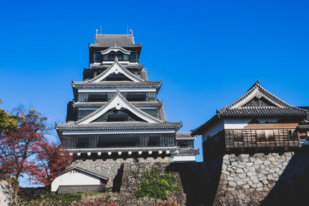 Kumamoto Castle is one of the most impressive castles in Kyushu, Japan.