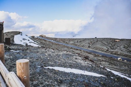 Mountain Aso Nakadake crater, Aso, Kumamoto, Kyushu, Japan