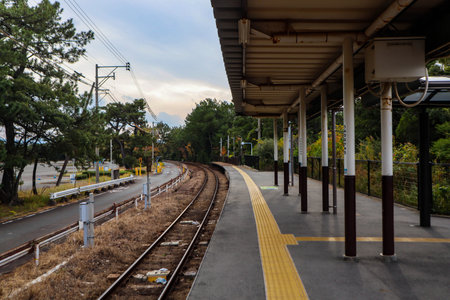 Quiet Local Railway Station in Japan: Travel and Solitude.