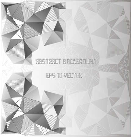 Geometric triangles on white backgroundのイラスト素材