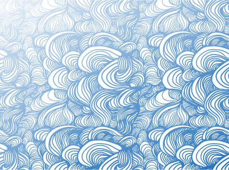 Hand drawn stars, triangles and hearts. Cartoon fantasy doodle seamless pattern. Cute sketch vector background for your ideas.のイラスト素材