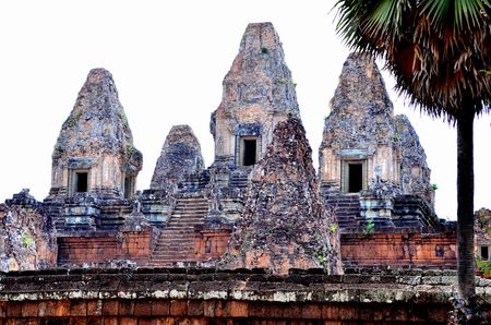 Old Castle, Siem Reap, Cambodia.の写真素材