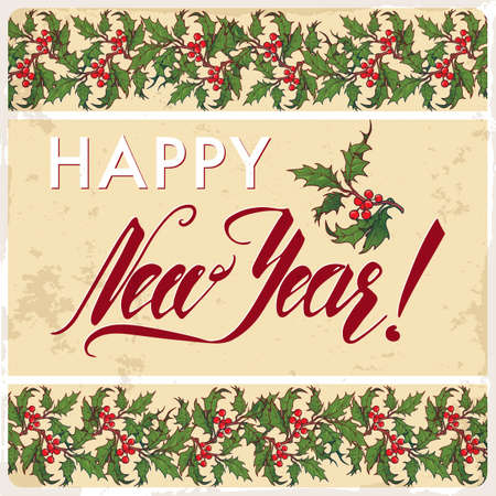 Christmas greeting card design concept.のイラスト素材