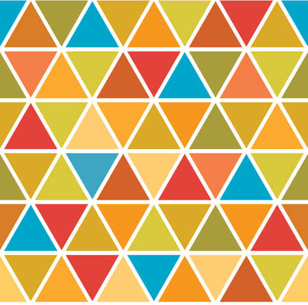 Abstract geometric seamless pattern with colourful triangles for leaflets, prints, banners, web...