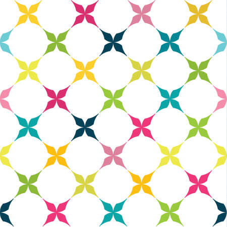 Seamless pattern with colourful starsのイラスト素材