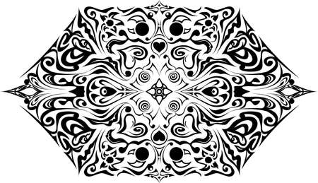 illustration with gothic and nature elementsのイラスト素材