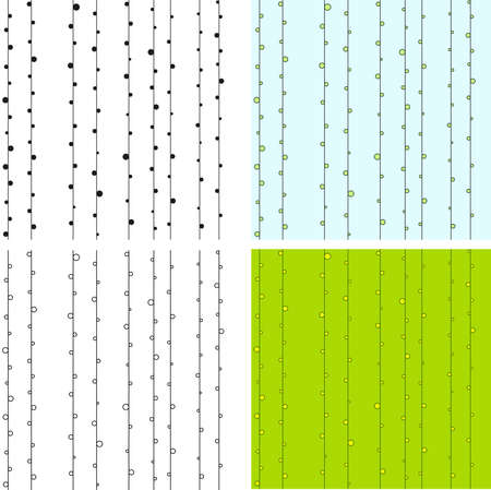 Classic seamless pattern with points located along linesのイラスト素材