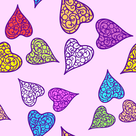 colorful flourish backgroundのイラスト素材