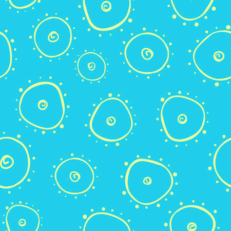 Light seamless pattern with bacterium. 