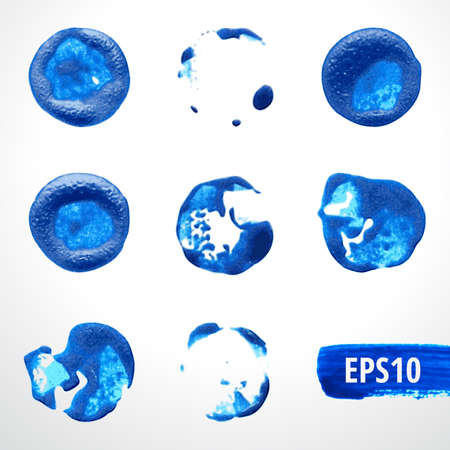 Watercolor Blots Set 1のイラスト素材