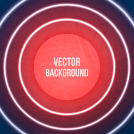 Vector Geometric Background. Neon lights. Grunge backgroundのイラスト素材