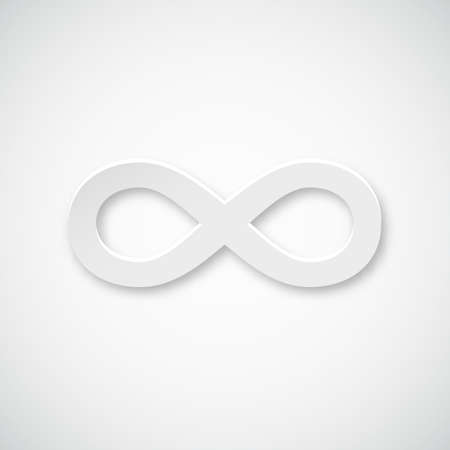 Infinity paper vector iconのイラスト素材
