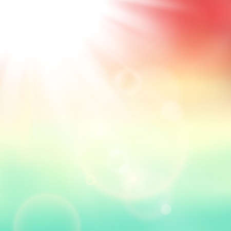 abstract background with summer sun and lens flaresのイラスト素材