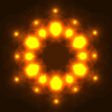 Abstract glowing background with light spots. Vector illustrationのイラスト素材