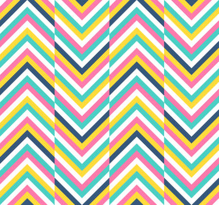Seamless colorful chevron pattern. Ornament for wallpaper. Geometric stylish abstract vector...