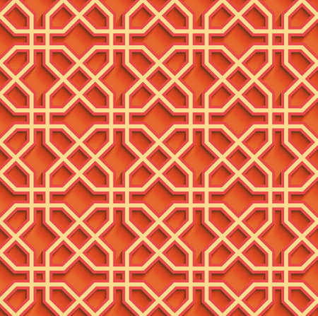 Seamless pattern with eastern ornament. Iran lace abstract vector background. Colorful texture for wrapping. Oriental pattern.のイラスト素材