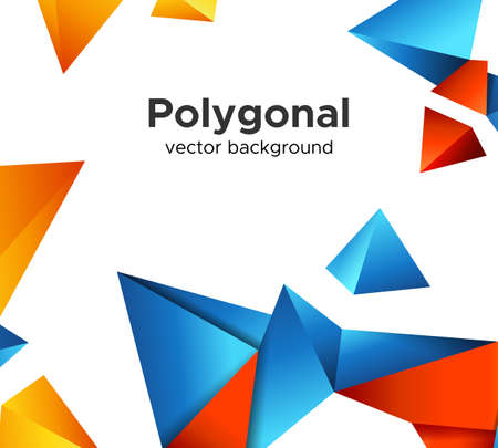 Colorful Vector Background With Vibrant Blue Red And Yellow Color
