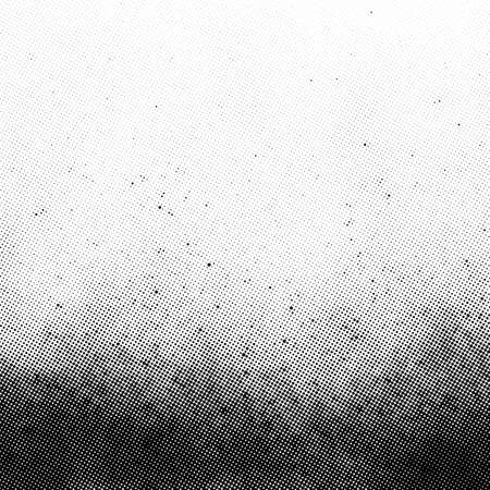 Gradient halftone vector texture overlay. Monochrome abstract splattered background.