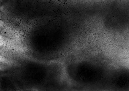 Subtle grain texture. Abstract black and white gritty grunge background. Dark paint spray particles...