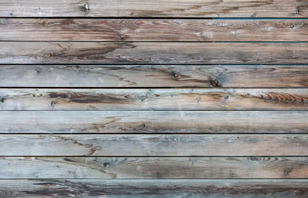Wood texture closeup view. Vintage wooden floor background. Gray aged plank panelsの写真素材