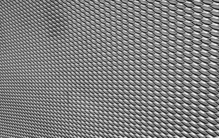 Metal grid pattern. Abstract steel surface of industrial footboard