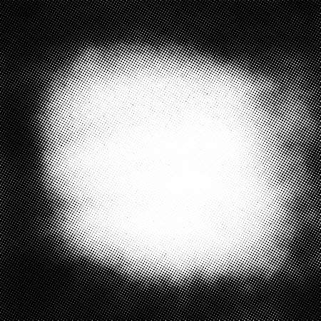 Vintage black and white noise texture. Abstract splattered background for vignette. Vector halftone...