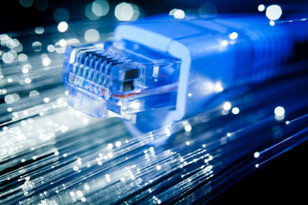 optic fiber cableの写真素材