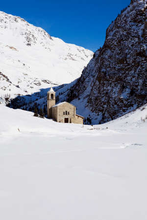 church in Rezzalo Valley - Bormio (IT)の写真素材