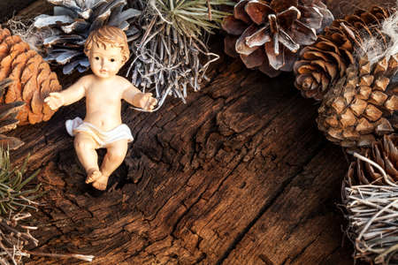 Christmas nativity scene - close upの写真素材