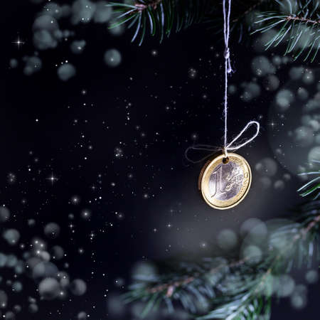 Euro Christmas - conceptual close upの写真素材