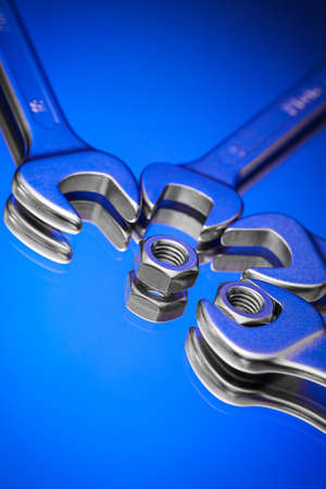 english keys with nut - close upの写真素材