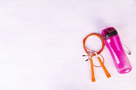 Different sports equipment. Equipment for light athletic.の写真素材