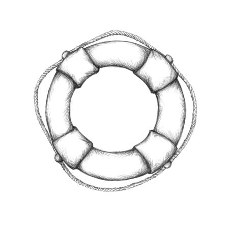 Illustration of a simple rescue ring