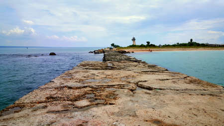 Pierce and incredibly beautiful seascapeの写真素材