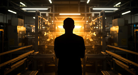 3D rendering humanoid robot working with a calendar on a gray backgroundの素材