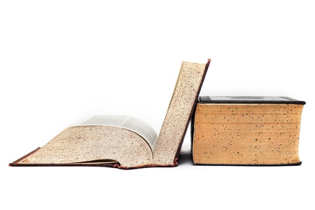 Old Dictionary Open. The flash is on the left to create a little spot light and a bit of shadow...